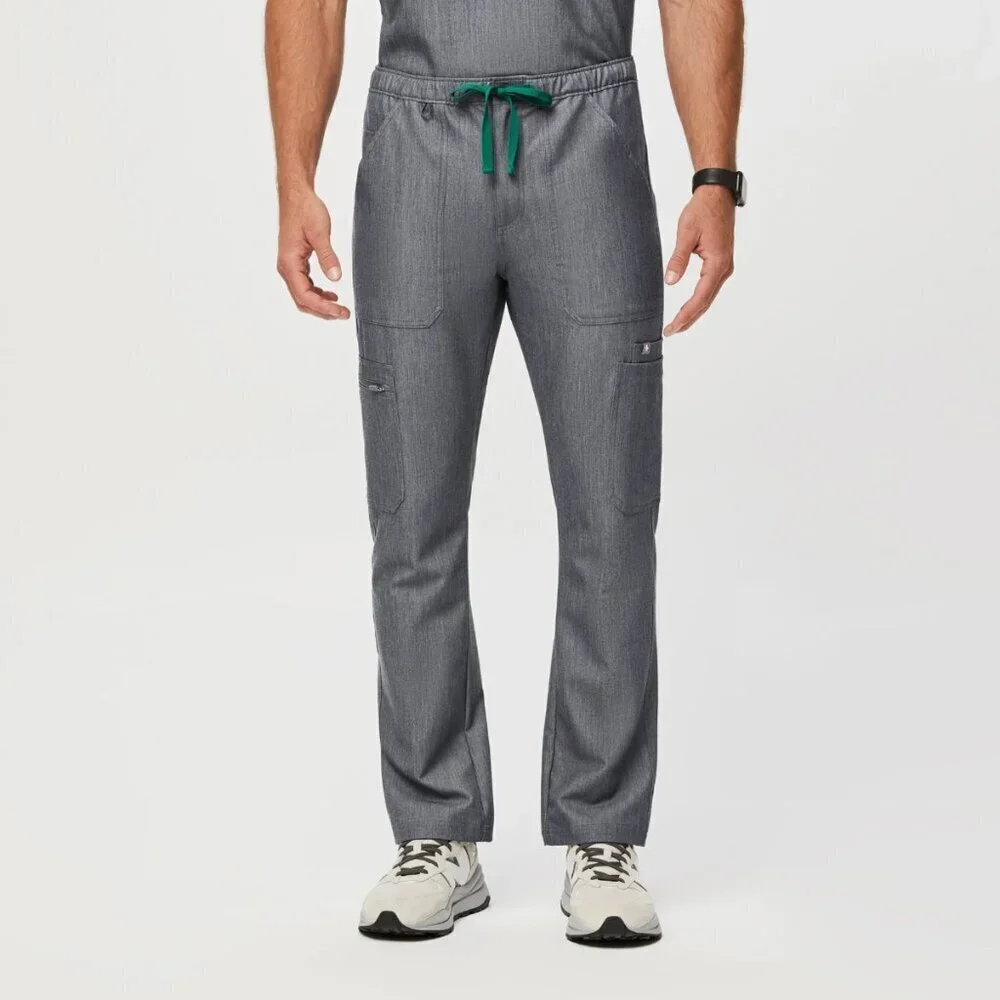 FIGS Men’s Cairo Cargo Straight Leg Scrub Pants RARE Dusty Blue PO# 2359, XL